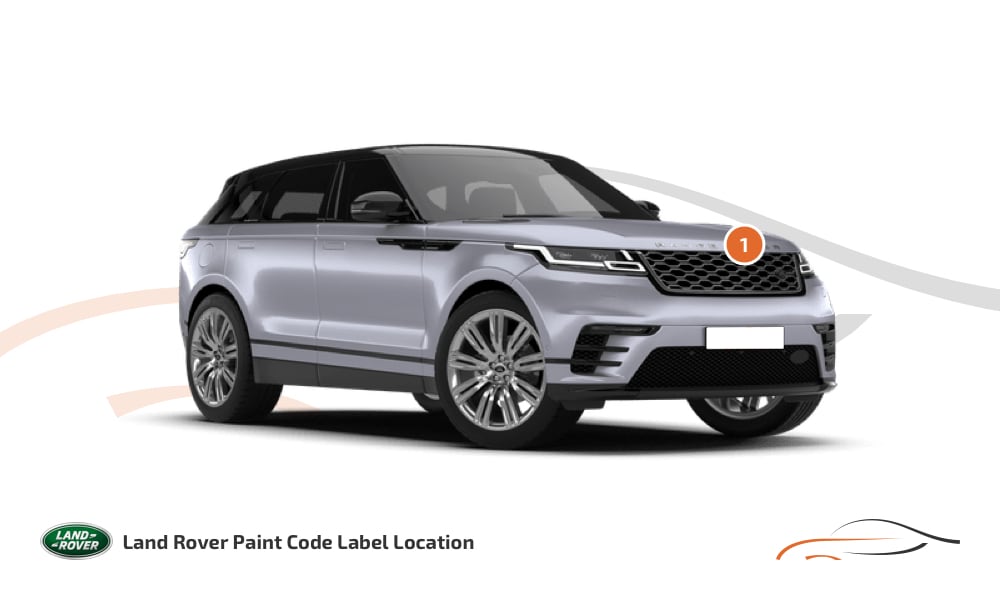 Kleurcode locatie Land Rover