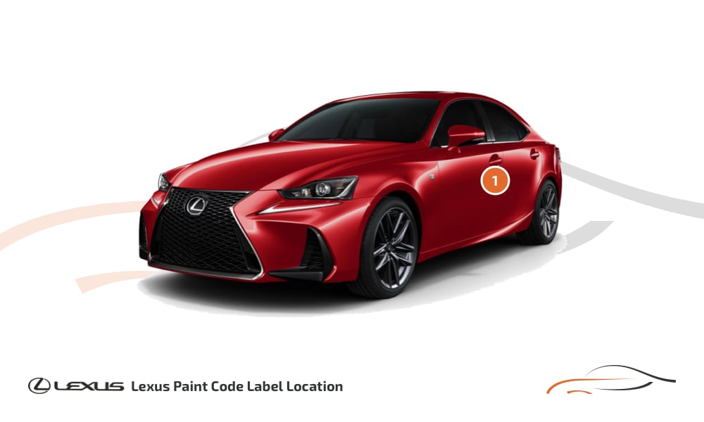 Kleurcode locatie Lexus