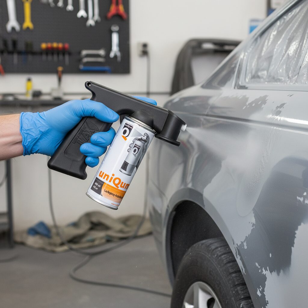 Benutzung Spraydosengriff